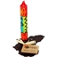 Picture of Hand Painted Dinner Candle With Africa Upcycled Iron Stand, Shahida
