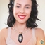 Picture of Carved Wood Oval on Beaded Collar