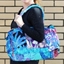 Picture of Upcycled Patchwork Bag blue/pink