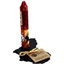 Picture of Hand Painted Dinner Candle With Africa Upcycled Iron Stand, Damisi Seg
