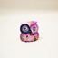 Picture of Hand Painted Wooden Owl purple