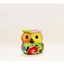Picture of Hand Painted Wooden Owl rainbow