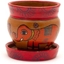 Picture of Mithila Round Pot and Saucer Style 1