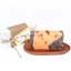Picture of Soap Dish Pebble Shape Mahogany Wood