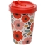 Picture of Bamboo Reusable Screw Top Travel Mug-Poppy Fields