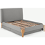 Picture of Roscoe Double Bed With Storage Drawers, Cool Grey & Oak Legs