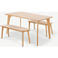 Picture of Fjord Dining Table and Bench Set, Oak