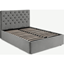 Picture of Skye Double Bed with Ottoman Storage, Light Grey Velvet