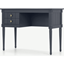 Picture of Bourbon Vintage Compact Desk, Slate Blue & Brass
