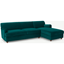 Picture of Orson Right Hand Facing Chaise End Sofa Bed, Velvet Seafoam Blue