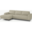 Picture of Luciano Left Hand Facing Corner Sofa, Pale Putty Leather
