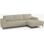 Picture of Luciano Right Hand Facing Corner Sofa, Pale Putty Leather