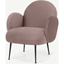 Picture of Bonnie Accent Armchair, Pearl Pink Velvet