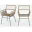 Picture of Lyra Garden Dining Chair Set, Grey & Blue