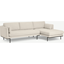 Picture of Harlow Right Hand Facing Chaise End Sofa, Oatmeal Textured Weave Fabric