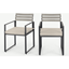 Picture of Catania Garden Set of 2 Garden Dining Chairs, Grey and Polywood