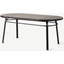 Picture of Swara Garden Oval Dining Table, Natural Polyrattan and Glass