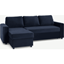 Picture of Aidian Corner Sofa Bed with Storage, Regal Blue Velvet