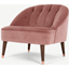 Picture of Margot Accent Armchair, Old Rose Velvet