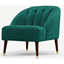 Picture of Margot Accent Armchair, Teal Cotton Velvet