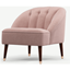 Picture of Margot Accent Armchair, Pink Cotton Velvet