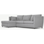 Picture of Milner Left Hand Facing Corner Storage Sofa Bed with Foam Mattress, Granite Grey