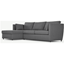 Picture of Milner Left Hand Facing Corner Storage Sofa Bed with Foam Mattress, Night Grey