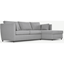 Picture of Milner Right Hand Facing Corner Storage Sofa Bed with Foam Mattress, Granite Grey