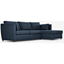 Picture of Milner Right Hand Facing Corner Storage Sofa Bed with Foam Mattress, Arctic Blue