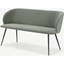 Picture of Adeline Dining Bench, Sage Green Velvet & Black