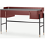 Picture of Lali Wide Desk, Mid Grey & Mahogany Red