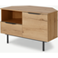 Picture of Damien Corner TV Unit, Distressed Oak Effect & Black