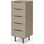 Picture of Damien Tall Chest of Drawers, Cappuccino & Black