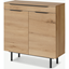 Picture of Damien Shoe Storage, Distressed Oak Effect & Black