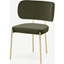 Picture of Asare Dining Chair, Sycamore Green Velvet & Brass Leg
