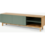 Picture of Asuna Wide TV Unit, Oak & Fern Green