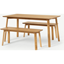 Picture of Asuna Dining Table and Bench Set, Oak
