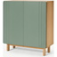 Picture of Asuna Hallway Storage Cabinet, Oak & Fern Green