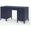 Picture of Bromley Wide Desk, Deep Navy & Grey