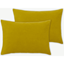 Picture of Lorna Set of 2 Velvet Cushions, 35 x 50cm, Chartreuse