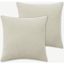 Picture of Lorna Set of 2 Velvet Cushions, 45 x 45cm, Soft Putty