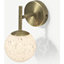 Picture of Julia Wall Lamp, White Speckled Glass & Brass