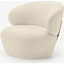 Picture of Amrita Accent Armchair, Whitewash Boucle