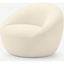 Picture of Isadora Accent Armchair, Whitewash Boucle