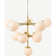 Picture of Globe Chandelier Pendant, Brass & Opal