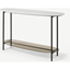 Picture of Tiziana Console Table, White Marble & Amber Glass