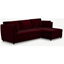 Picture of Milner Right Hand Facing Corner Storage Sofa Bed with Foam Mattress, Shiraz Burgundy Velvet