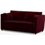 Picture of Milner Sofa Bed with Foam Mattress, Shiraz Burgundy Velvet