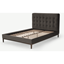 Picture of Lavelle King Size Bed, Otter Velvet & Walnut Stain Legs