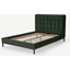Picture of Lavelle Super King Size Bed, Laurel Green Velvet & Walnut Stain Legs